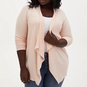 Super soft blush cardigan, Torrid size 4, BNWT